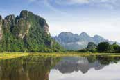 The river valley at Vang Vieng, from the Tourism Laos campaign